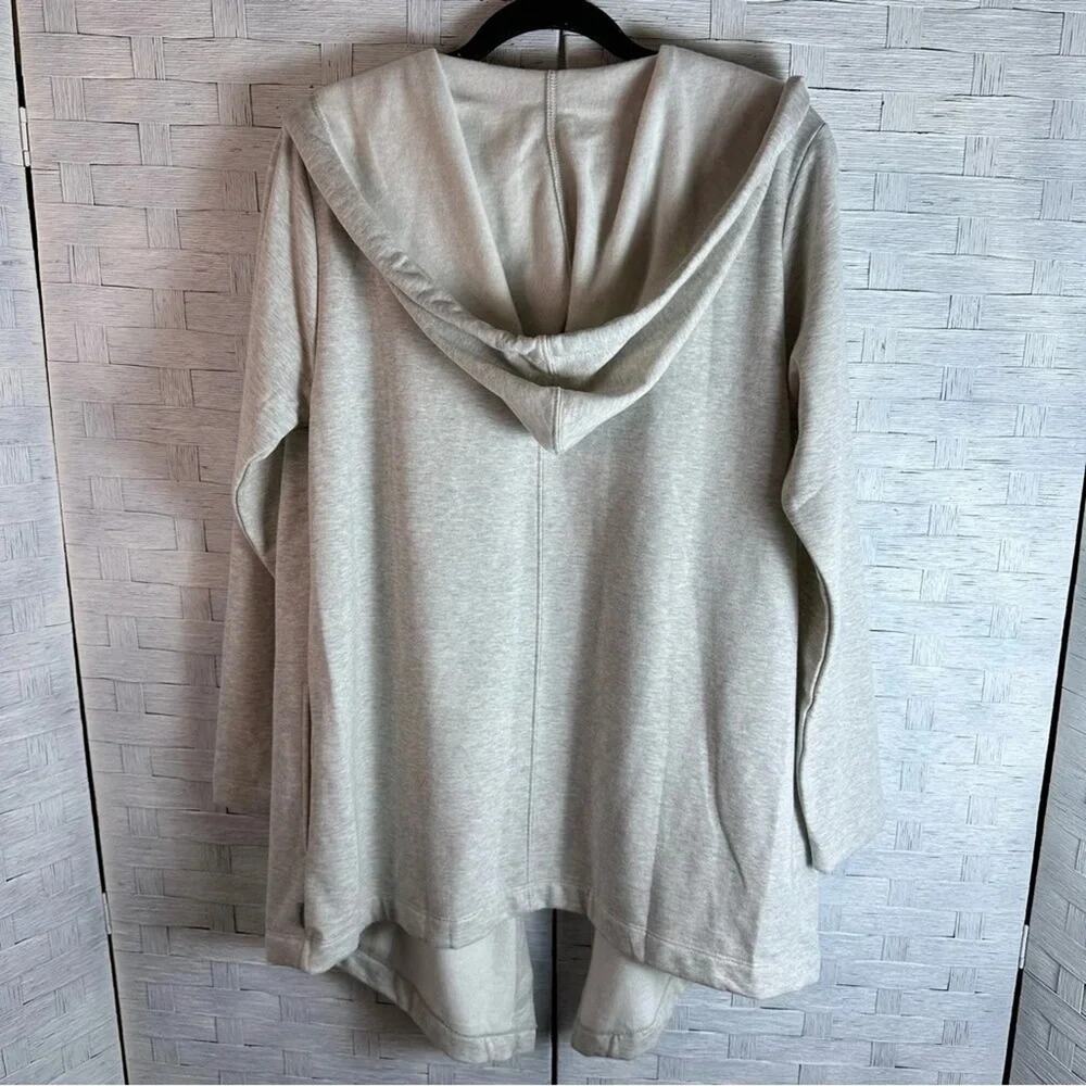 Eddie Bauer Womens Cardigan Hoodie pockets activewear Costal Grandma Cozycore - Picture 4 of 13